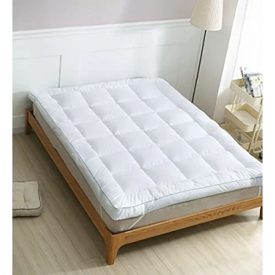Image of Microgel Hotel Quality Super Soft 10cms Thick Microfibre Filled Quilted Mattress Toppers Air Flow and Temperature Control Fluffy Hypoallergenic (Double)