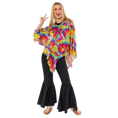Image of amscan 9918540 Poncho Adults Festival Fancy Dress Costume One Size
