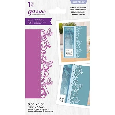 Image of Gemini Edge&#039;able Timeless Border Metal Cutting Die Dancing Dragonflies
