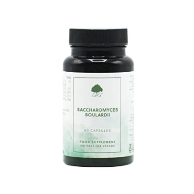 Image of Saccharomyces Boulardii Supplement Live Bacteria 8 Billion Viable Organisms per Capsule 60 Vegan Capsules G&amp;G Vitamins