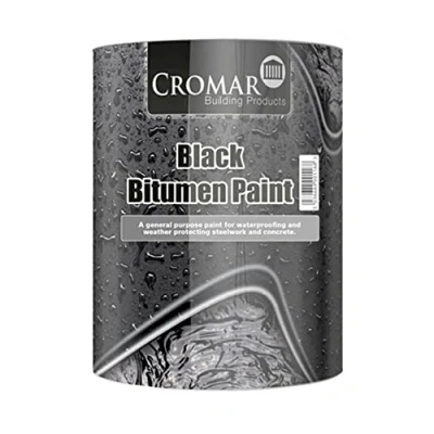 Image of Cromar Black Bitumen Paint 2.5Ltr