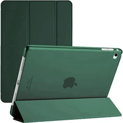 Image of TechDealsUK iPad Air (1st Generation ONLY) 2013 A1474 A1475 A1476 Smart Case with Magnetic Wake/Sleep 1 (Emerald Green)