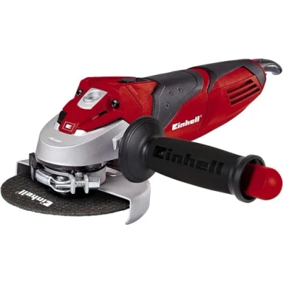 Image of Einhell TE AG 125/750 Kit 750W 11000RPM 125mm 2100g angle grinder Kit, 11000 RPM, Black, Red, Silver, AC, 750 W, 12.5 cm, 2.1 kg
