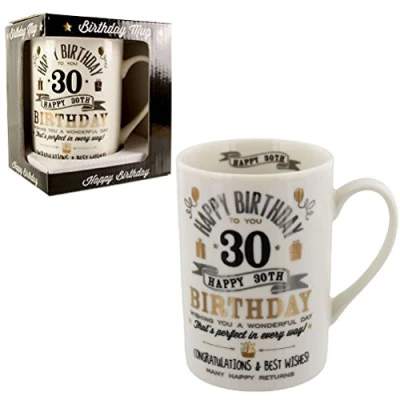 Image of Vintage Signography Range Birthday Mug 30Th