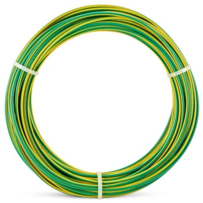 Image of 6491X 10.0mm Green / Yellow Single Core Cable 10M Pack