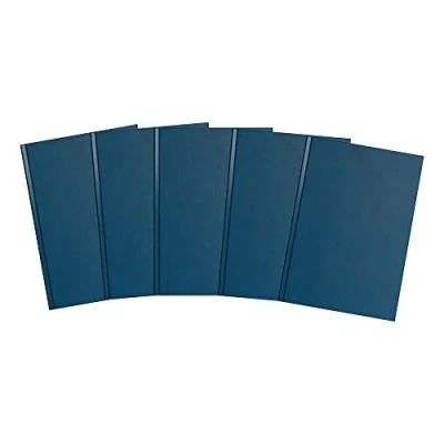 Image of SUMMIT A4 Notebook Hardcover, Casebound, Lined, 192 Page, Pack of 5, Blue