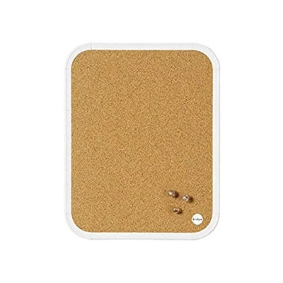 Image of Bi Silque CLK0 10101 EASY Cork Board Plastic Frame 216 x 279 mm White