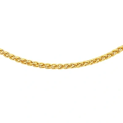 Image of Carissima Gold Women&#039;s 9 ct Yellow 1 mm Spiga Chain Necklace of Length 51 cm/20 Inch