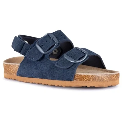 Image of Trespass Kids Casual Sandals with Adjustable Strap and Suede Insole Chiron Navy