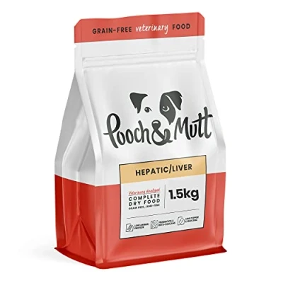 Image of Pooch &amp; Mutt Veterinary Diet Dog Food (Grain Free), Hepatic, 1.5kg