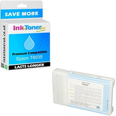 Image of Compatible T6035 Light Cyan High Capacity Ink Cartridge (C13T603500)
