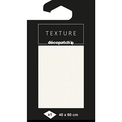 Image of Décopatch Ref TD799C Texture Collection White Small Dotted Pattern Contains 1 Sheet of 40 x 60cm Textured Paper, Foil Printing for Metallic Effects