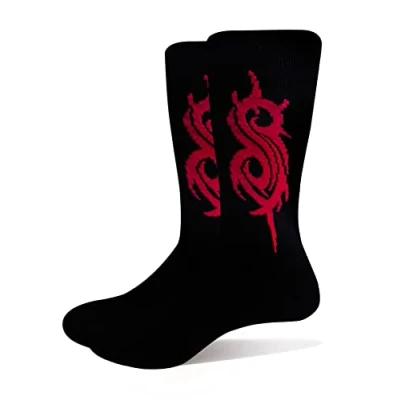 Image of SOCKSHOP Music Collection 1 Pair Slipknot Cotton Socks Black Tribal S One Size