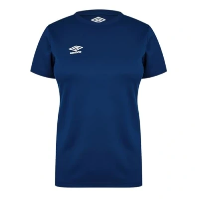 Image of Umbro Womens Club T Shirt Tee Top Sports Training TW Navy S