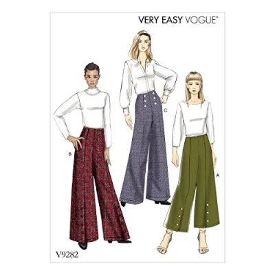 Image of Vogue Patterns Misses Pants, Tissue, Multi Colour, 15 x 0.5 22 cm