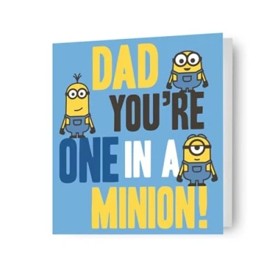 Image of despicable me, dad, fathers day card