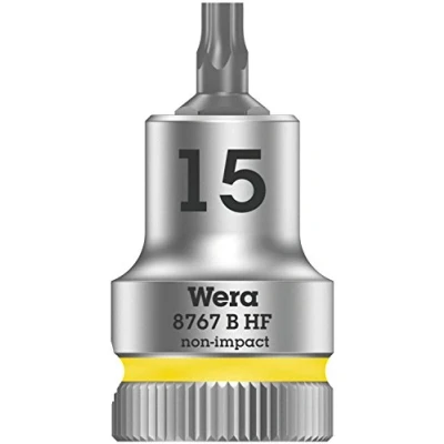 Image of Wera 8767 B HF TORX® Zyklop holding function bit socket, 3/8&quot; drive, TX 15x35mm, 05003060001