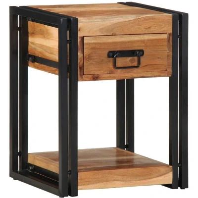 Image of vidaXL Nightstands 2 pack 40x35x50 cm Solid Acacia Wood