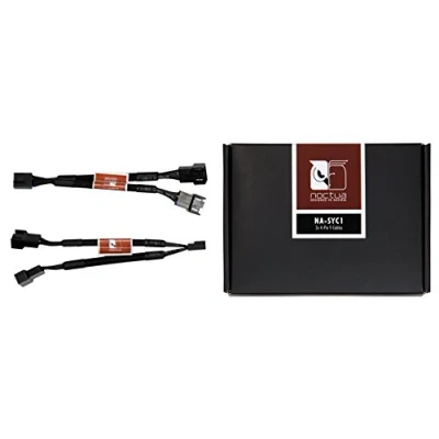 Image of Noctua NA SYC1, 4 Pin Y Cables for PC Fans (Black)