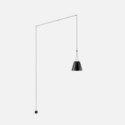 Image of Attic Wall Light Matt Black 1x E27