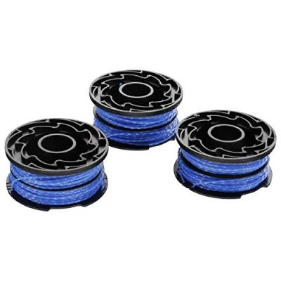 Image of BLACK + DECKER AX107 BO A6441X3 3 Reels Reflex Wire 2 X 6 m 1.5 Mm For Border Trimmer, Blue, 12