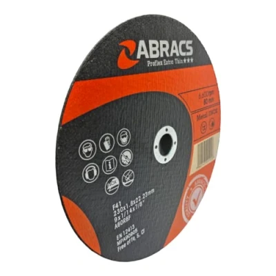 Image of Abracs Cut Off Wheels Extra Thin Metal and Stainless Steel Cutting Discs For Angle Grinders 230mm x 1.8 22mm (9&quot;) Single Disc