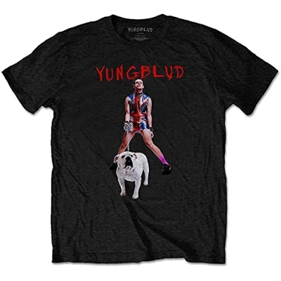 Image of Yungblud T Shirt Strawberry Lipstick Logo Official Mens Black XXL