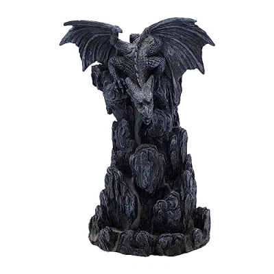 Image of Nemesis Now Dragon Tower Incense Burner 24.5cm Black, Resin