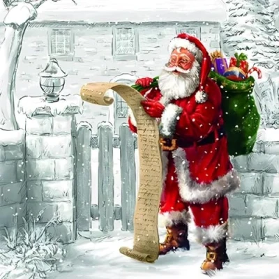 Image of Ambiente Paper Napkins Lunch/Party/ca. 33x33cm Wish List Christmas Ideal As A Gift And Decoration
