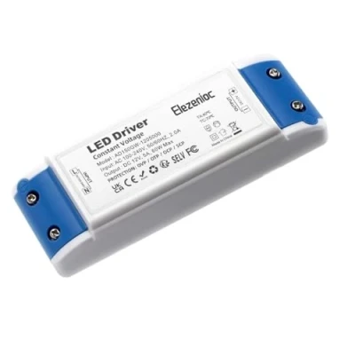 Image of 12V LED Driver Transformer 60W 5A, Power Supply, 240V AC to DC LED, Constant Voltage Driver,Low Transformers for Bulbs,Light Strips and Ring Doorbell