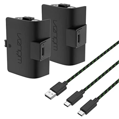 Image of Venom High Capacity 1100mAh Rechargeable Battery Twin Pack Black (Xbox Series X &amp; S/Xbox One)