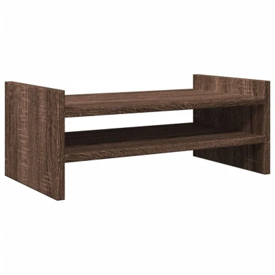 Image of vidaXL Monitor Stand Brown Oak 50x27x20 cm Engineered Wood