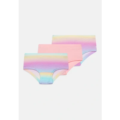 Image of Lindex Hipster Rainbow 3 PACK Briefs for kids, Size: 4y, Light pink