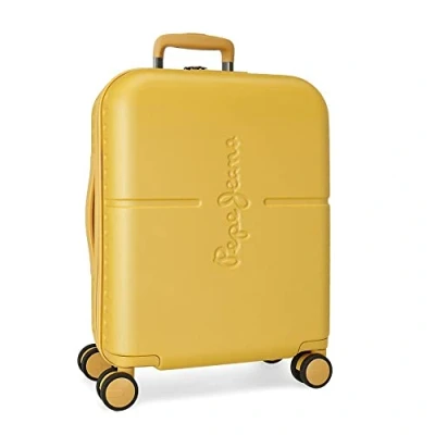Image of Pepe Jeans Highlight Cabin Suitcase, 40 x 55 20 cm, Lemon Tree, 40x55x20 cms, Suitcase