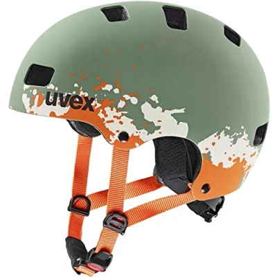 Image of uvex Kid 3 cc Sturdy Kids Bike Helmet for Children Individual Fit Optimized Ventilation Moss Green Sand Matt 55 58 cm