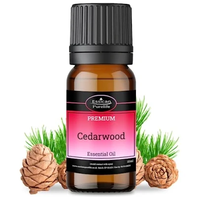 Image of Cedarwood Essential Oil 100% Pure &amp; Natural Therapeutic Grade Cedar for Hair Growth Skin Diffuser, Humidifier Aromatherapy Sleep, Relax 10ml
