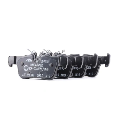 Image of 34201543683, 34206885547, 34216859917 Brake pad set ATE Ceramic 13.0470 7315.2 prepared for wear indicator, excl. warning contact BMW: X1
