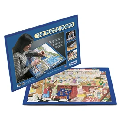 Image of Jigsaw Puzzle Board from Gibsons Storage, Non Slip for 1000 Piece Puzzles Portable Accessory