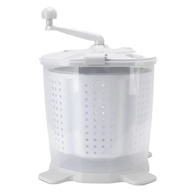 Image of Andarm Mini Portable Washing Machine, 2 in 1 Hand Operated Cranking Washer Dryer Manual Non Electric, Compact Machine Spin for Apartments Dormitory Camping