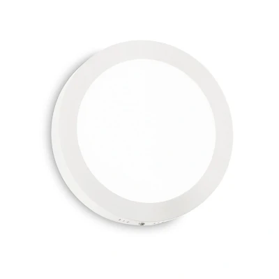 Image of Universal Round 40cm Integrated LED Semi Flush Ceiling Light White 2700K