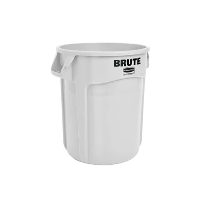 Image of Rubbermaid Commercial Products Vented Brute Round Container 76 Litre White FG262000WHT