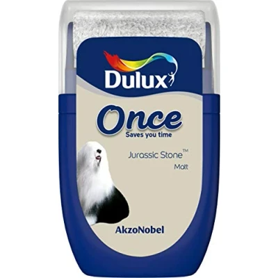 Image of Dulux Once Tester Paint Jurassic Stone 30ML