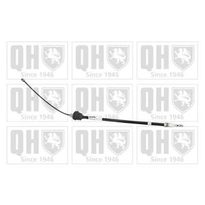 Image of 91166640 Brake Cable QUINTON HAZELL BC3830 602mm RENAULT: TRAFIC 2 Kasten, Bus, 2, VAUXHALL: Vivaro Van, Minibus