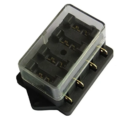 Image of E Support 12V 24V 4 Way Standard Fuse Box Holder Block Blade Circuit ATO ATC Car Waterproof