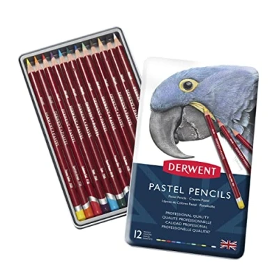 Image of Derwent Pastel Pencils Cedar Wood Assorted Colours Ref 32991 [Pack 12]