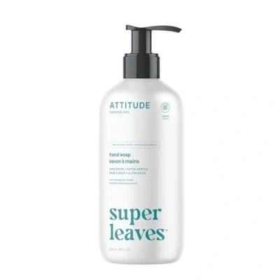 Image of ATTITUDE Liquid Hand Soap, EWG Verified, Plant and Mineral Based, Vegan Personal Care Products, Unscented, 473 mL