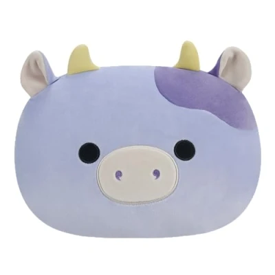 Image of Squishmallows SQCR04185 Bubba Purple Cow Stackables 12 Inch Medium Sized Ultrasoft Official Kelly Toy Plush