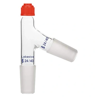 Image of Labasics 3 Way Distilling Thermometer Adapter with 24/40 Joints and Screw Cap for Distillation Apparatus