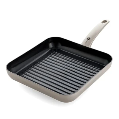 Image of GreenPan Cambridge Non Stick 28 cm Square Griddle Pan, PFAS Free, Bronze