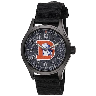 Image of Timex Tribute Men&#039;s NFL Scout 40mm Quartz Fabric Strap, Denver Broncos, Classic